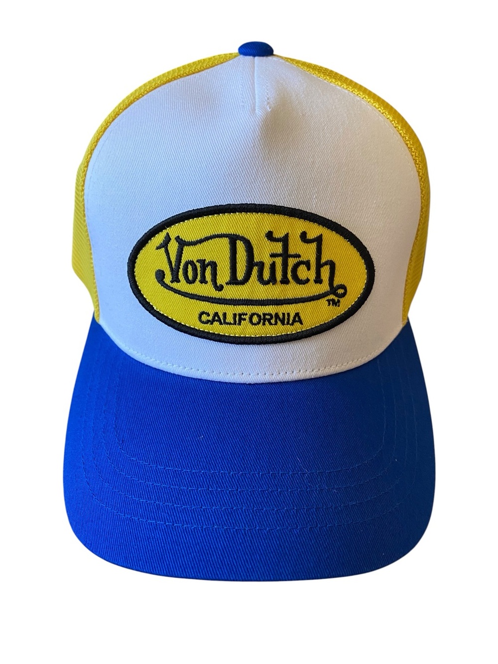 Von Dutch LOF B42 Yellow and Blue, SnapBack Trucker Hat